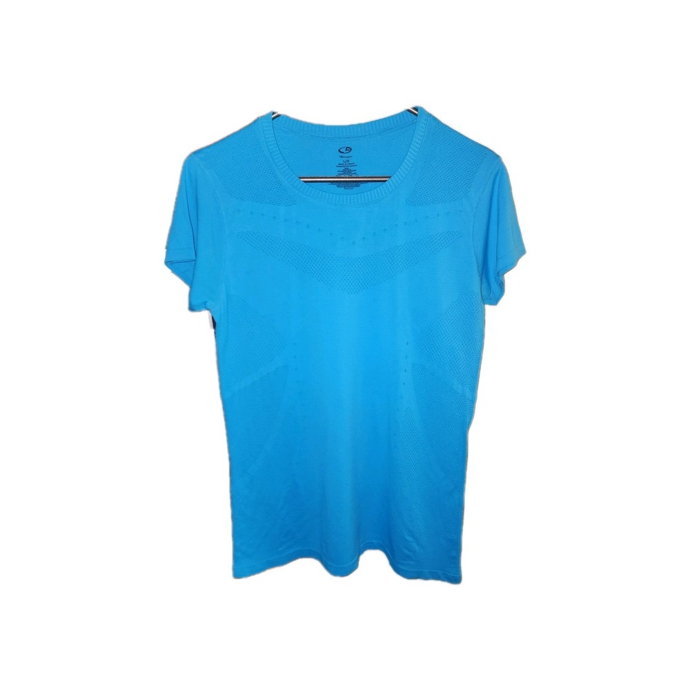 C9 by Champion Women's Bold Blue Athletic Tee SZ L (38") Loose Fit Short Sleeve